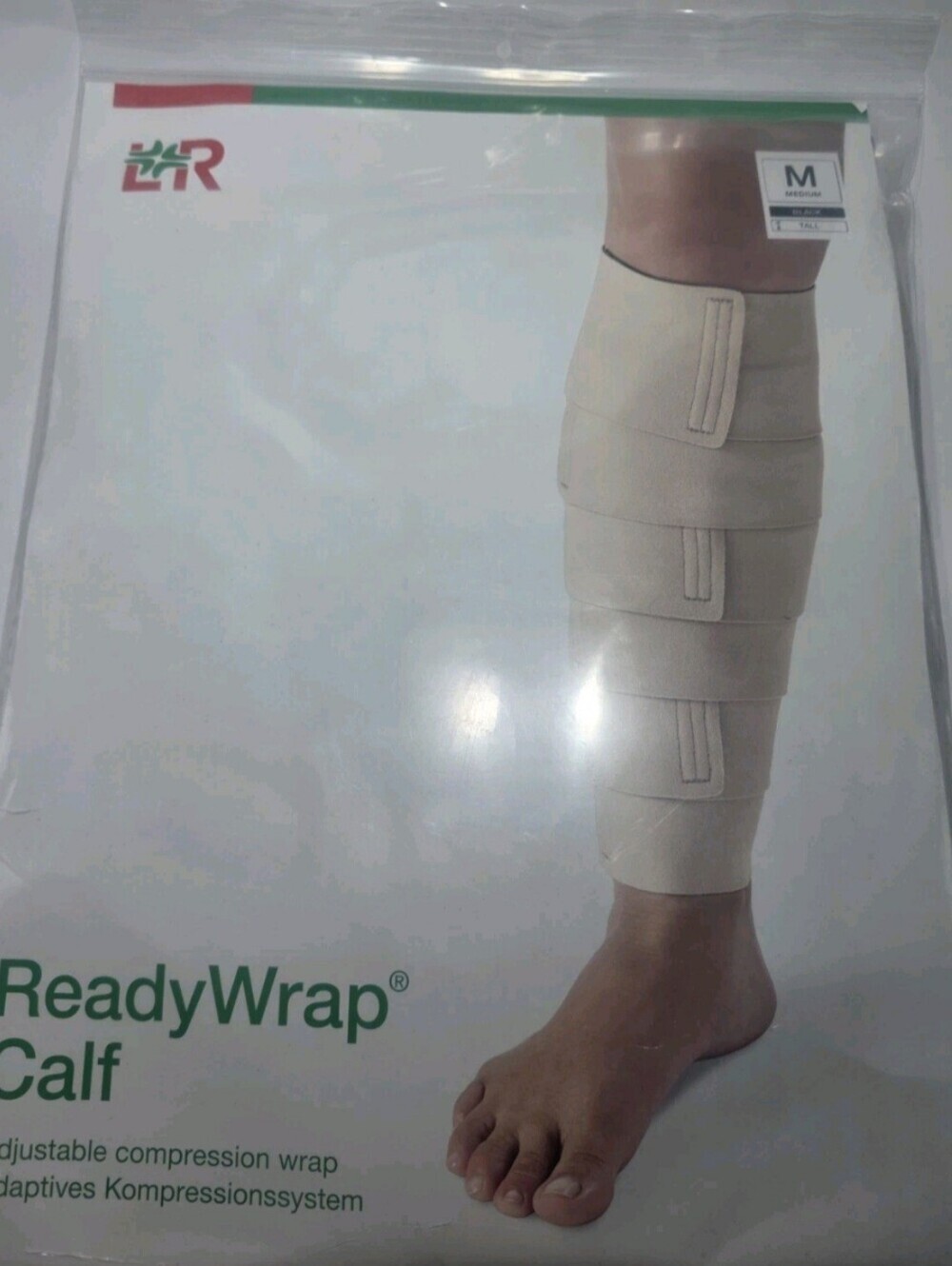 ReadyWrap Calf Adjustable Compression Wrap – Size M Tall – New